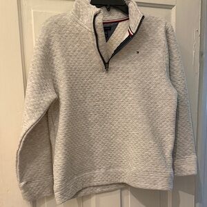 Boys Tommy Hilfiger pullover, half zip
